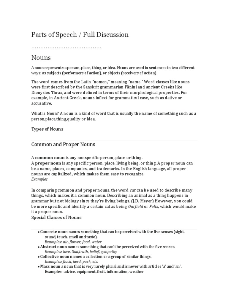 English Grammar Part 1 Pdf Pronoun Adjective