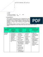 4° Grado Plan Tutoria de Aula