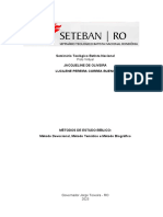 Trabalho - Método de Estudo Bíblico