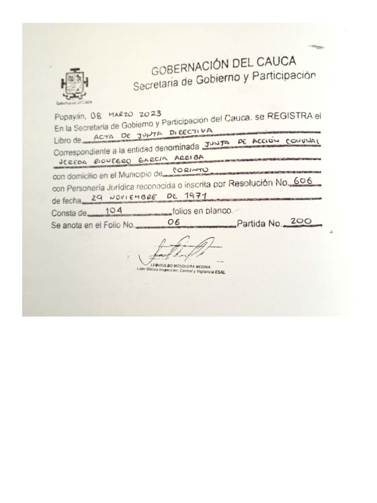 Sello Libro de Directiva | PDF