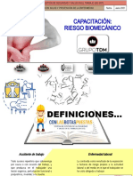 Capacitación Riesgo Biomecánico