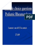 Multiple Choice Questions Pediatric Rheumatology1