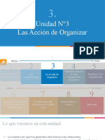 03 Unidad N°3 Las Acción de Organizar - PPT - Del - Vídeo