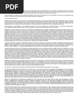 Apple Watch Lug Profile R2 Terms and Conditions