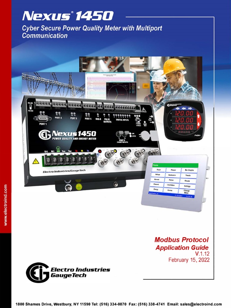 Nexus 1450 Meter Modbus Manual E171707 | PDF | Technology & Engineering