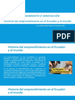 Historia Del Emprendimiento en El Ecuador y El Mundo
