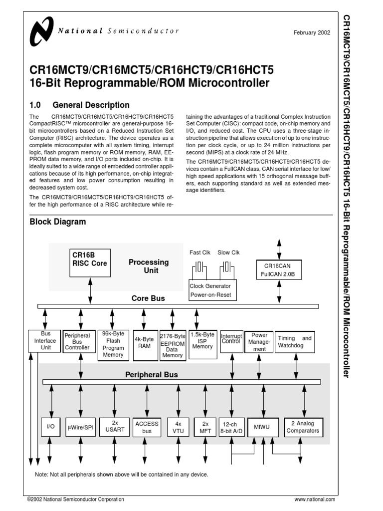 CR16MCT9 | PDF | Computers