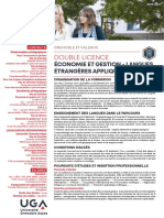 Double Licence Économie Et Gestion - Langues - 23-24-Double Page