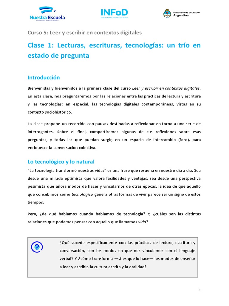 Lectura y escritura en la era digital | PDF | Escritura | Alimentos