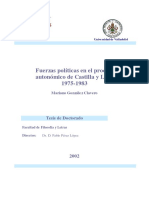 Fuerzas Politicas en El Proceso Autonomico de Castilla y Leon 19751983 0