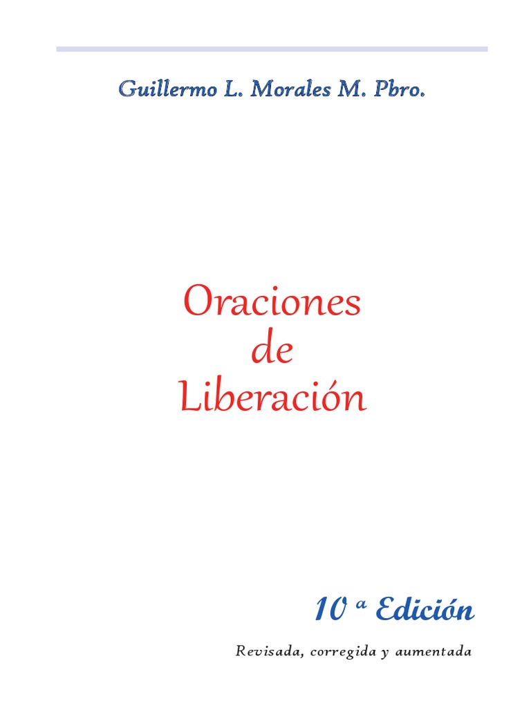Libro Oraciones de Liberacion 10a Edicion (1) - 221206 - 145730, PDF, orador del Señor