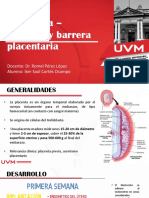 Histología Placenta y Barrera Placentaria