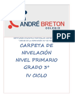 Carpeta de Nivelación 3° Grado