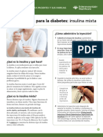 Diabetes Medications Mixed Insulin Fact Sheet Spanish