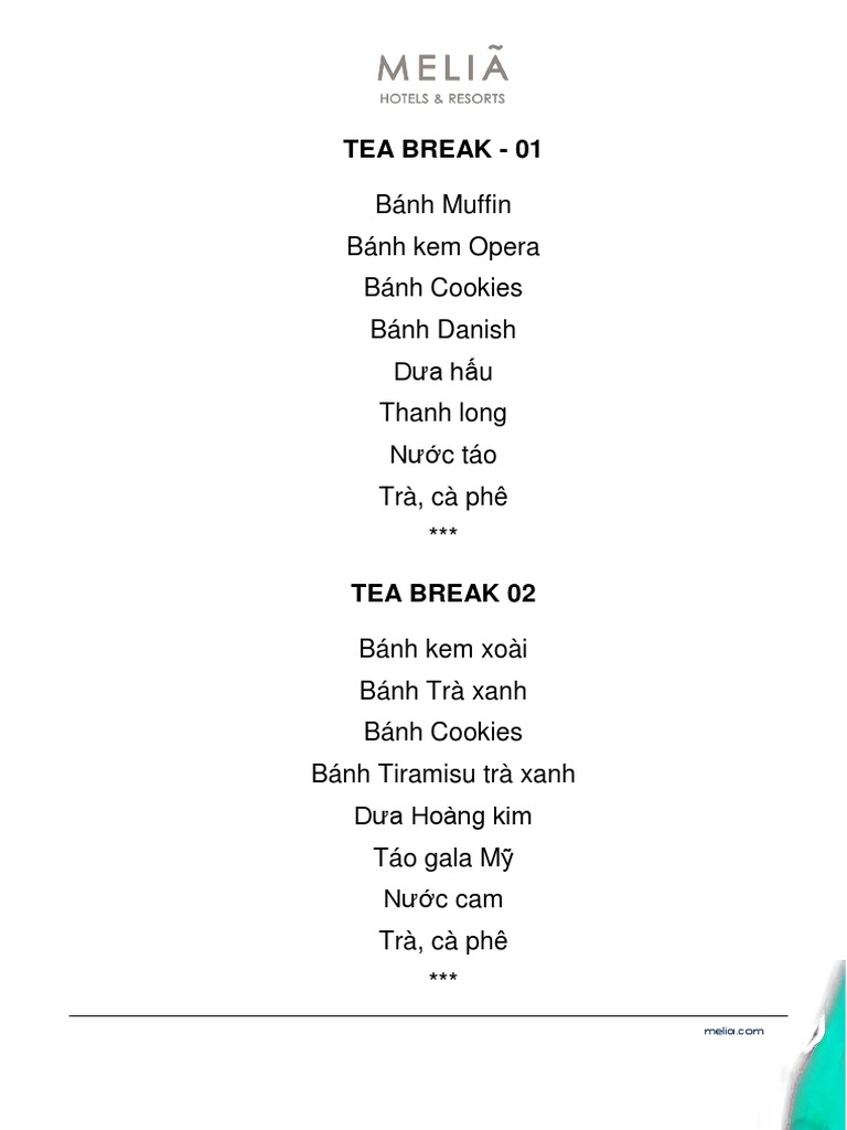 MENU _TEA BREAK PDF