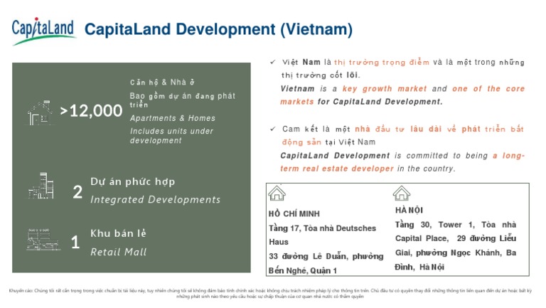 Capitaland Development (Vietnam) : D Án PH C H P | PDF