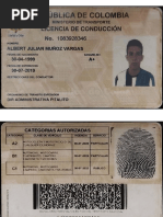 Plantilla Cedula de Colombia para Editar en PDF | PDF