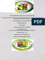 Efectos Del Petróleo en La Economía Ecuatoriana.