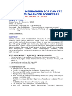 Strategy Membangun Sop Dan Kpi Berbasis Balanced Scorecard 3-4 September 2013