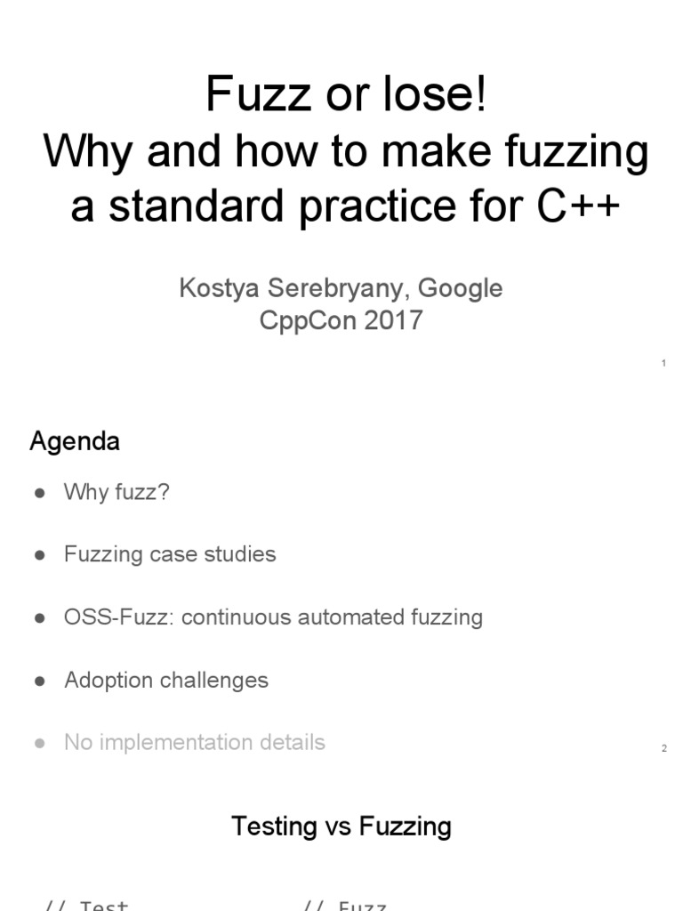 Fuzzing Best Practices for C++ Code | PDF | C++ | Computing