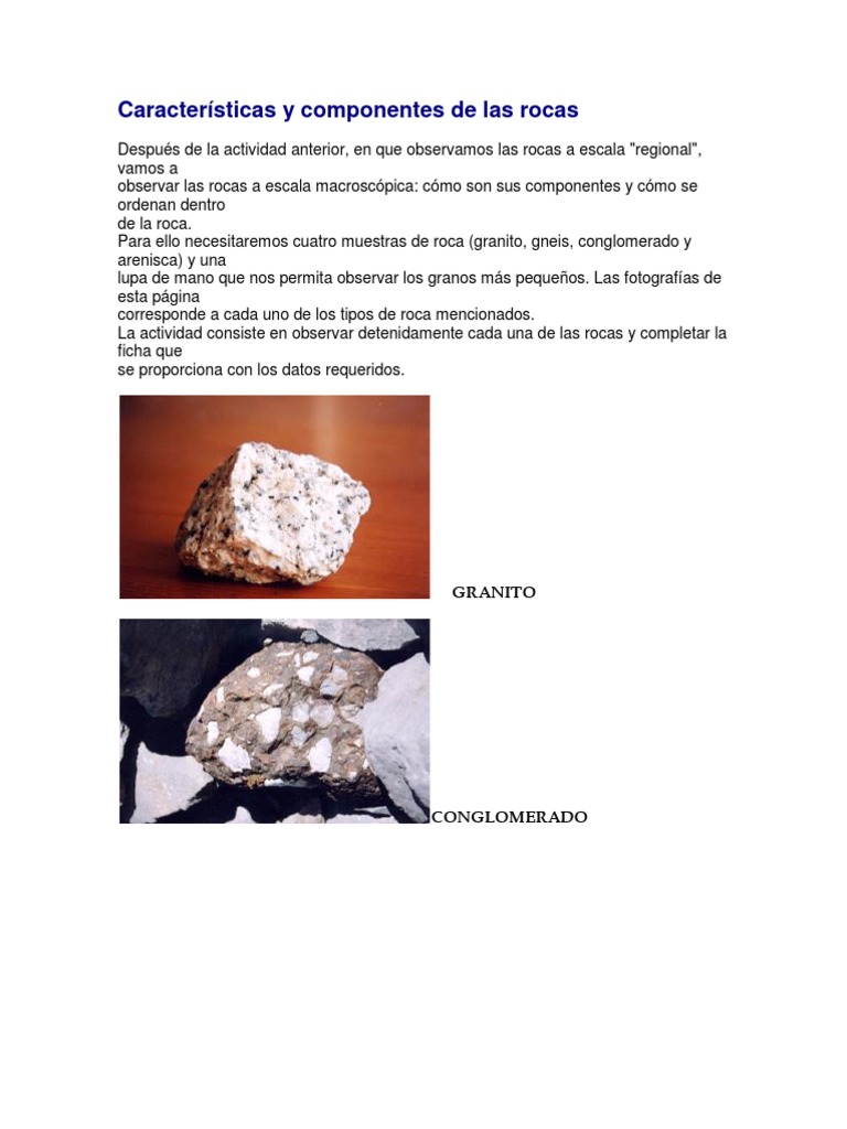 Características y componentes de las rocas Minerals Quartz