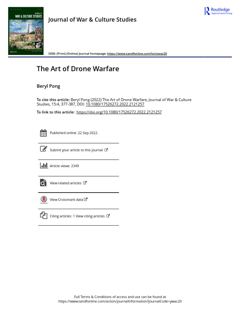 The Art of Drone Warfare | PDF