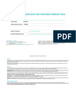 Fairtrade Minimum Price and Premium Table en PUBLIC