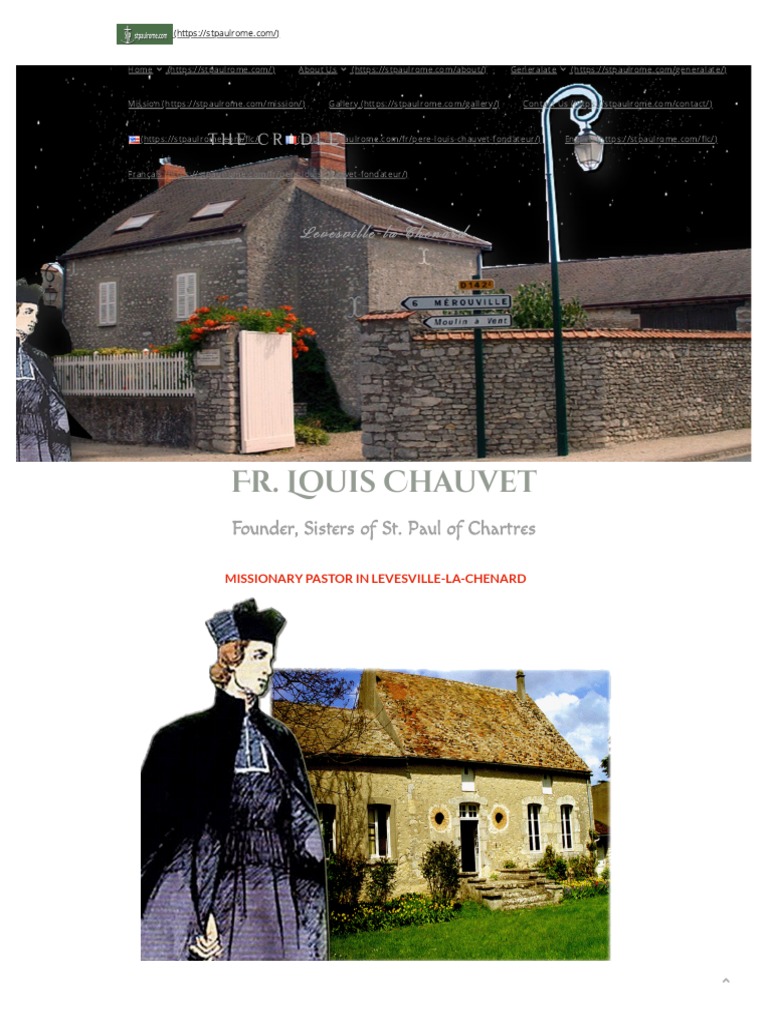 Fr. Louis Chauvet, Founder Stpaul PDF Eucharist Christian