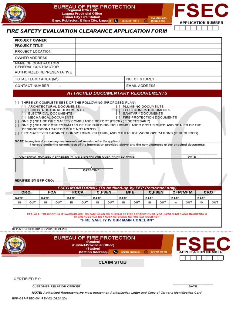 01 FSED-1F-Application-Form-FSEC-for-Building-Permit-Rev02 | PDF