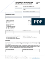 Requisition Form For Instrument Use