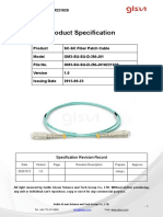 Om3 MM SC Upc To SC Upc 2m Duplex Fiber Optic Patch Cable Data Sheet 221020