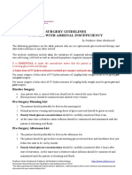 SURGERY PROTOCOL pacientes con addison