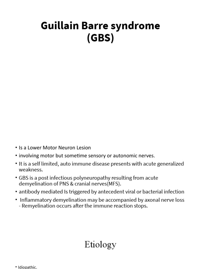 Image Result For Guillain Barr Syndrome Gbs Geeky Medics
