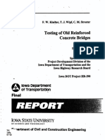 Testing of Old Reinforced Concrete Bridges