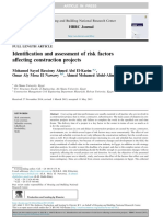 Identification and Assessment of Risk Factors Affecting Construction Projects