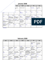 January and February Planners 2008