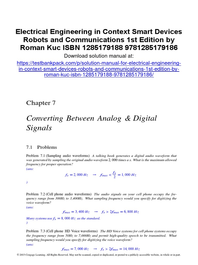 Electrical Engineering in Context Smart Devices Robots and