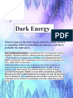 Dark Energy Scientific Theory