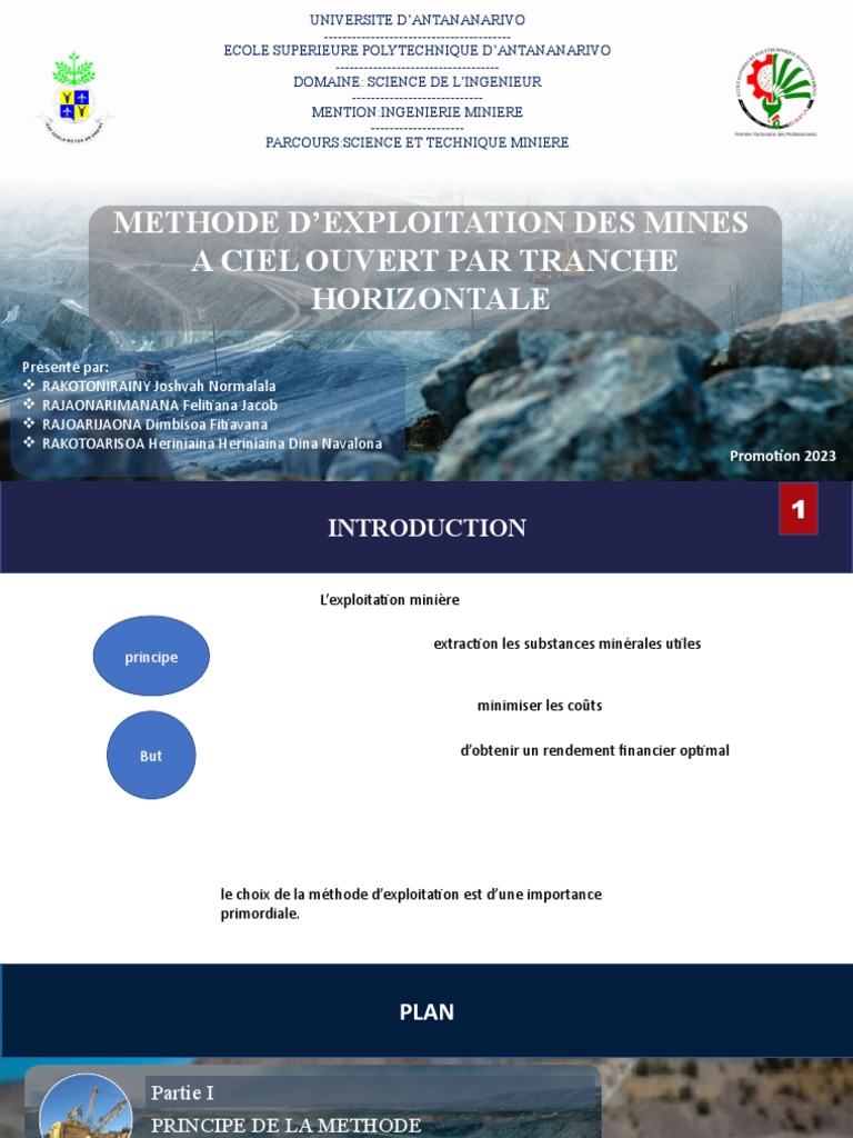 Méthode d'Exploitation Minérale Horizontale | PDF | Exploitation minière