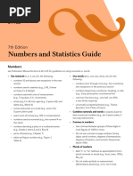 Guidelines for Numbers in Academic Writing | PDF | Information | Comma