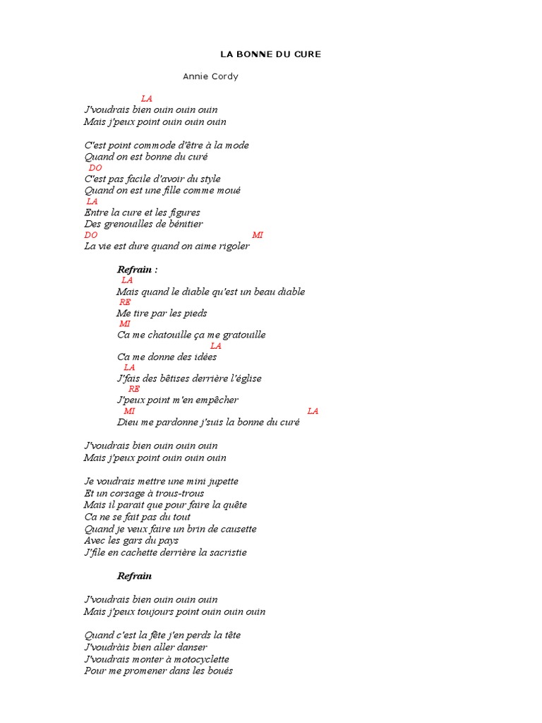 La Bonne Du Curé PDF