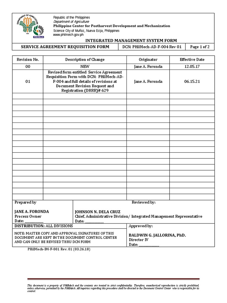 Philmech-Ad-f-004 Rev 01 Sarf | PDF