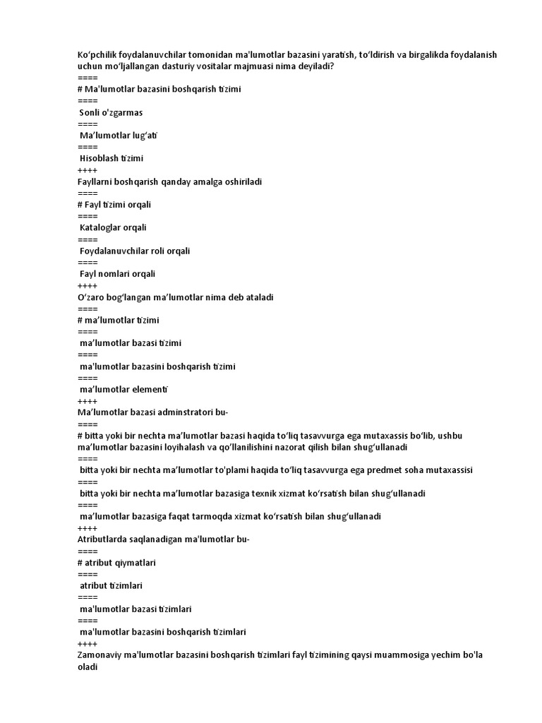 MB Test | PDF