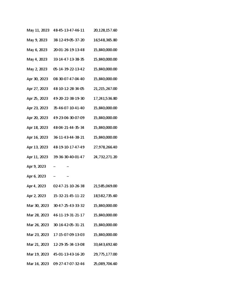 Lotto | PDF