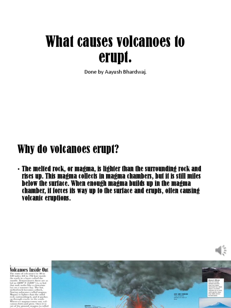 What Causes Volcanoes To Erupt Presentation PDF