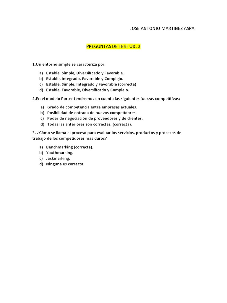Eie Preguntas de Test Ud. 3 | PDF | Crecimiento personal y profesional ...