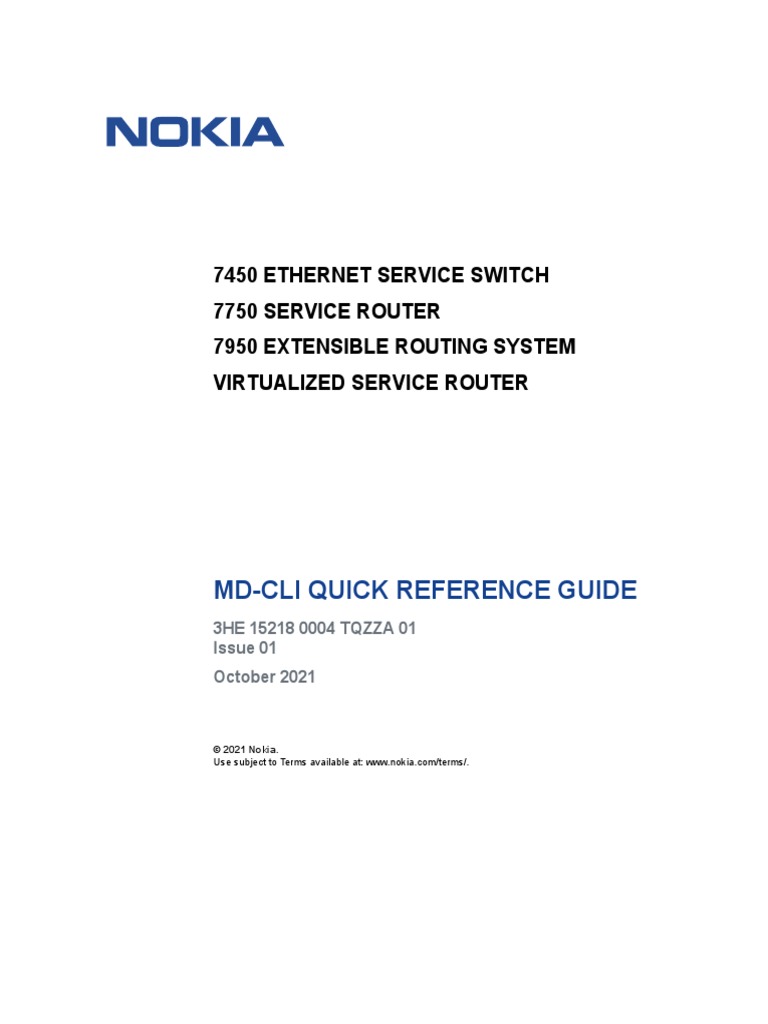 MD-CLI Quick Reference Guide | PDF | Computers