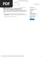 100% Disk Usage On Windows 10 - Microsoft Community