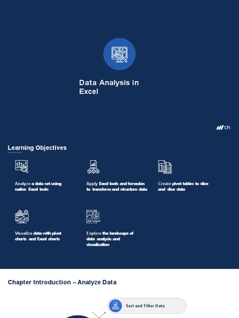 Excel for Data Analysis | PDF