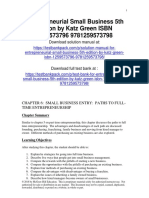 Entrepreneurial Small Business 5th Edition Katz Solutions Manual 1